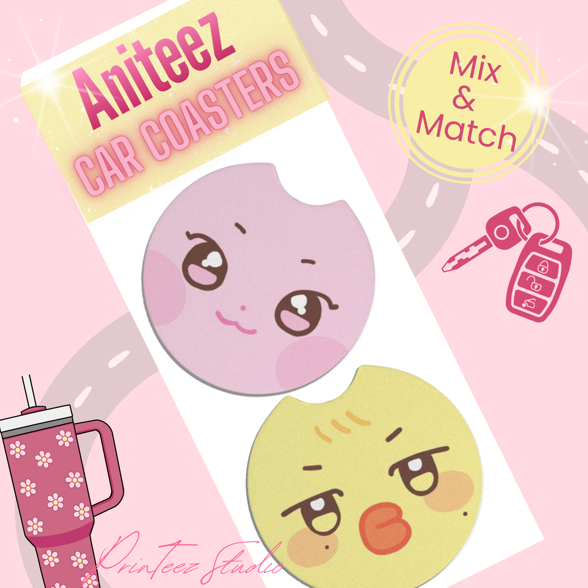 Aniteez Car Coasters