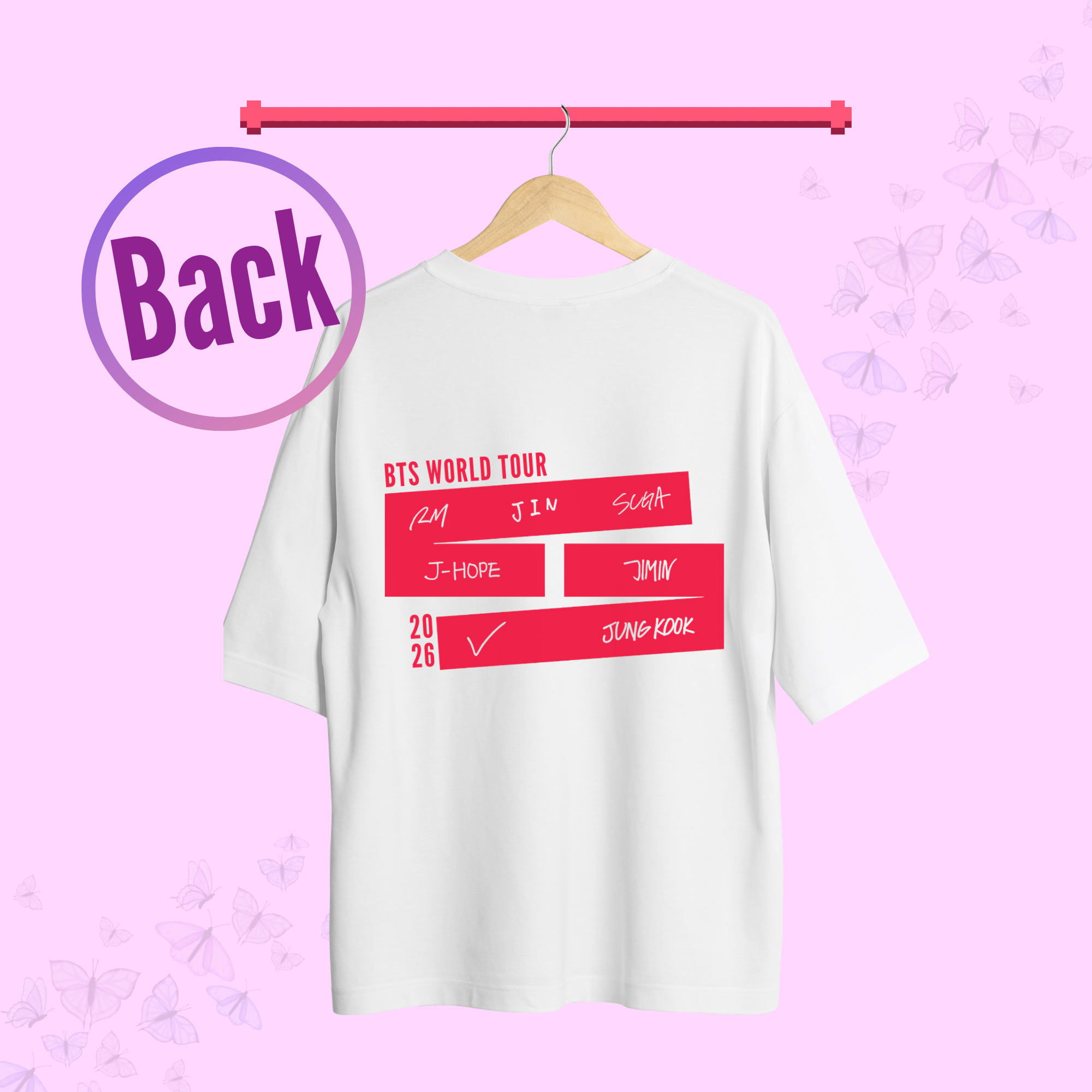 BTS Tour Shirt | 2026 World Tour | Bangtan Comeback Shirt
