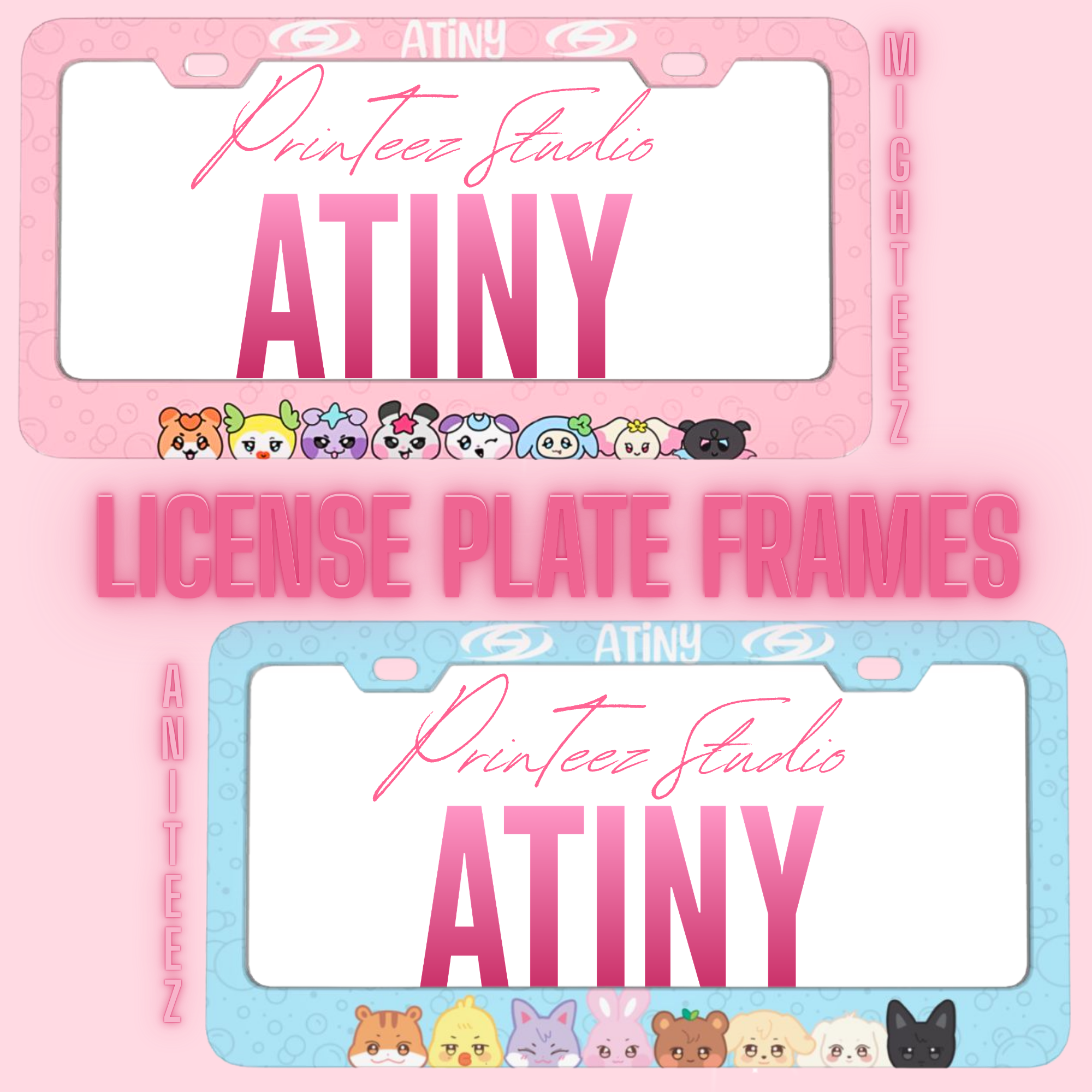 Aniteez & Mighteez License Plate Frames