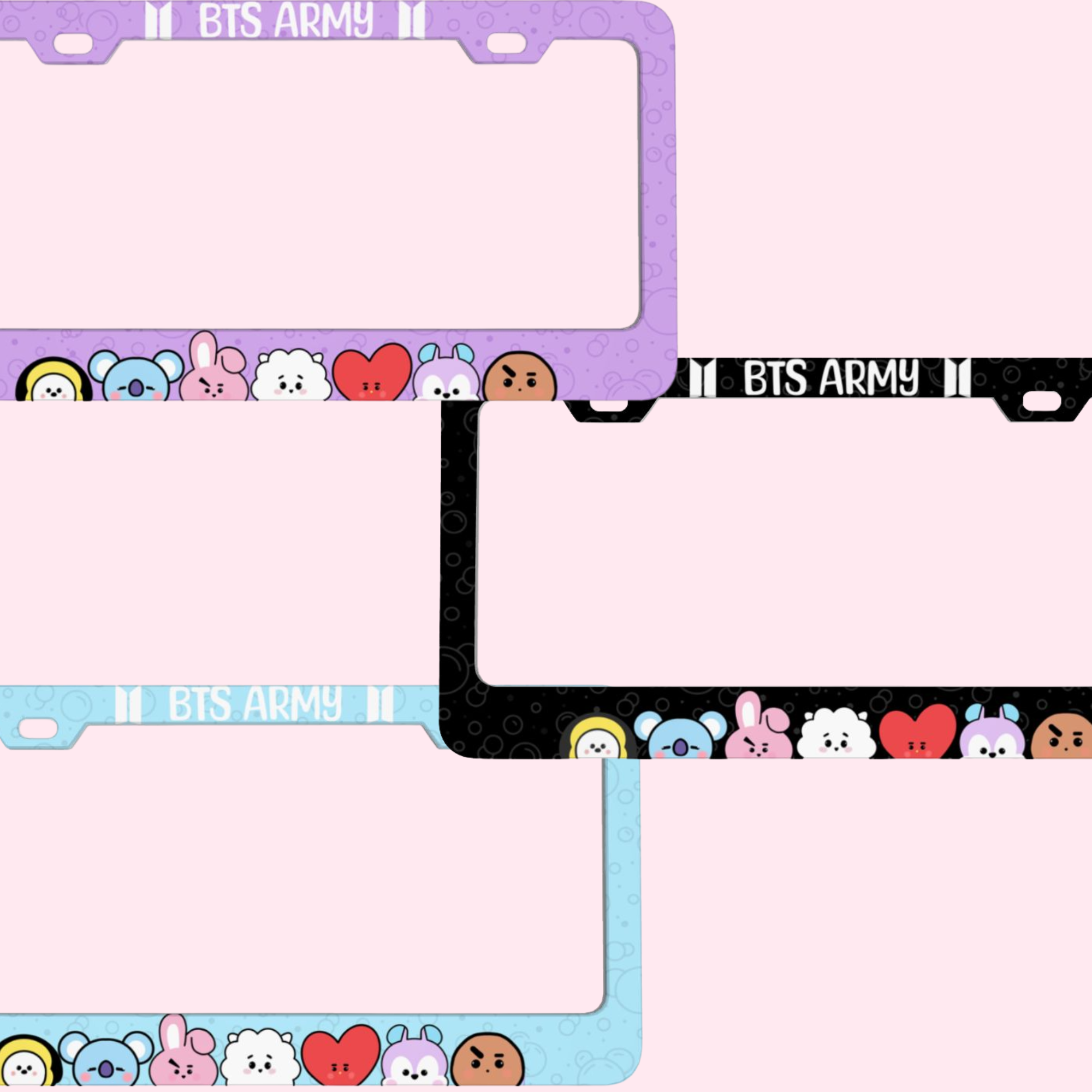 BT21 License Plate Frame