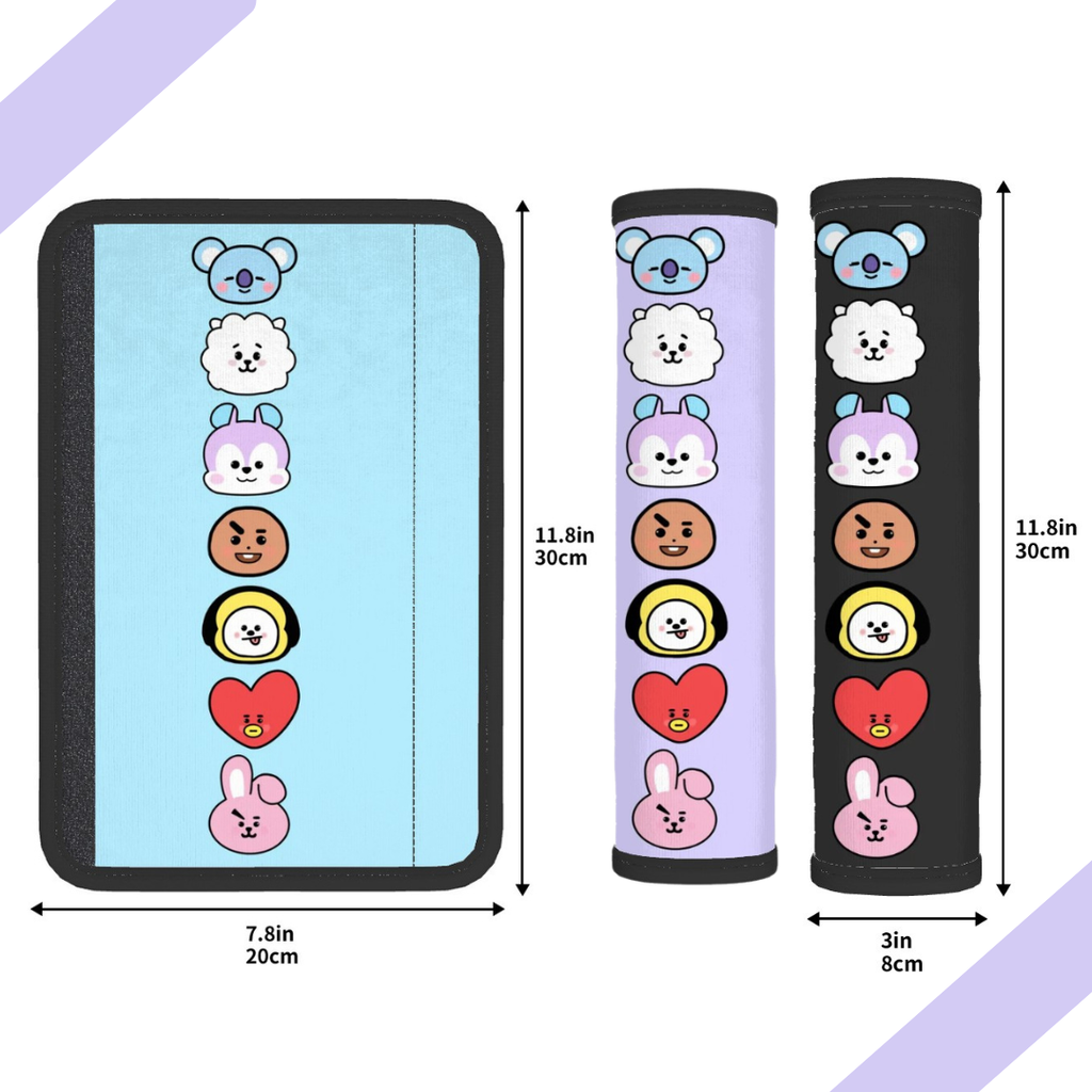 BTS BT21 Seat Belt Cover