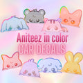 Ateez Aniteez in Color Peeker Car Decals
